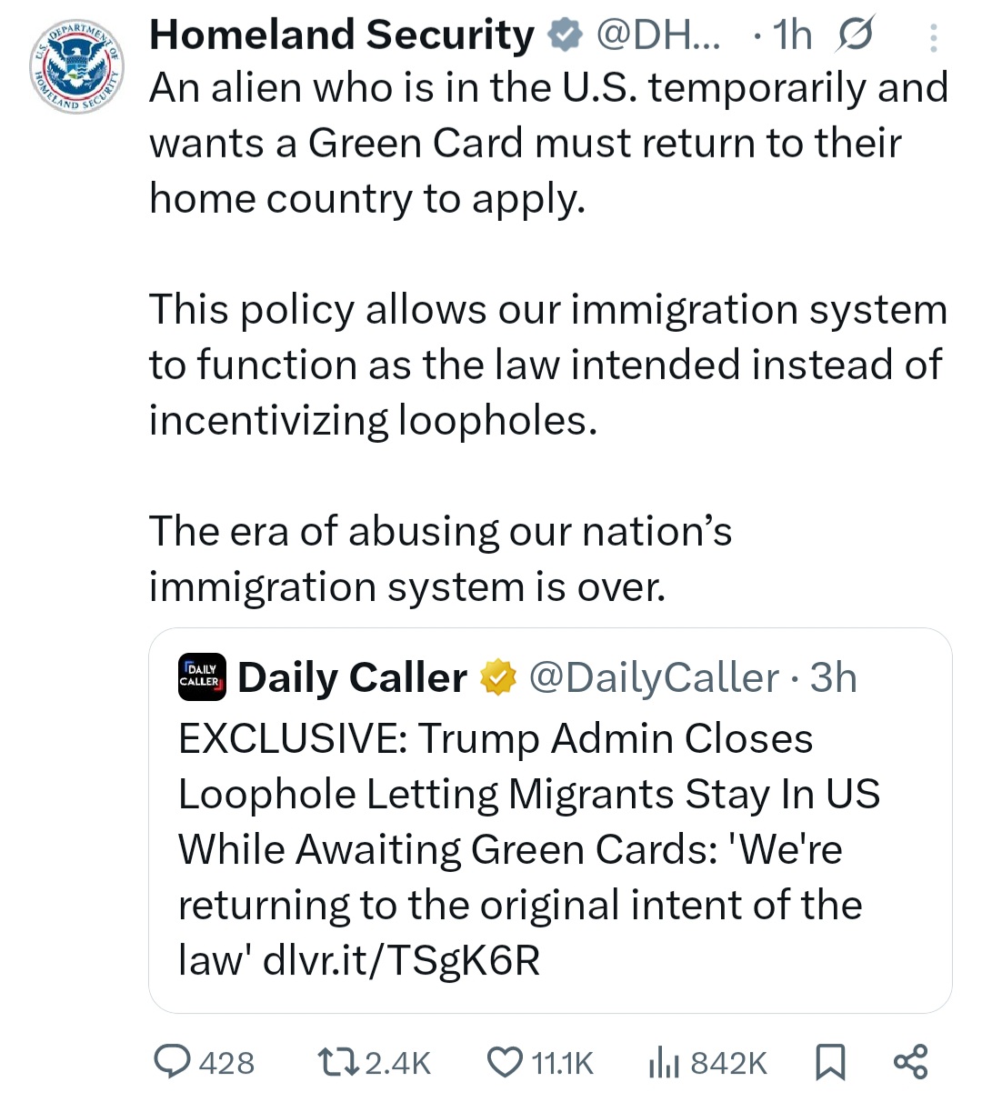 Trump closes loophole that allows migrants stay in US while awaiting green cards