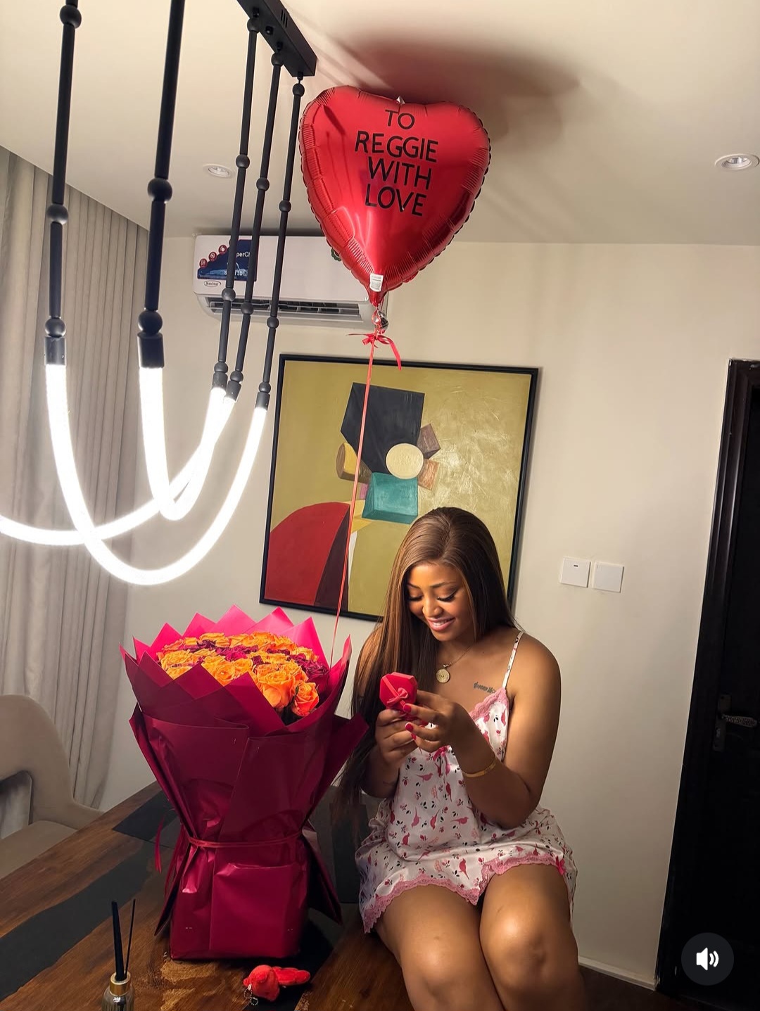 Regina Daniels shows off romantic gifts and note she received from a mystery person (photos)