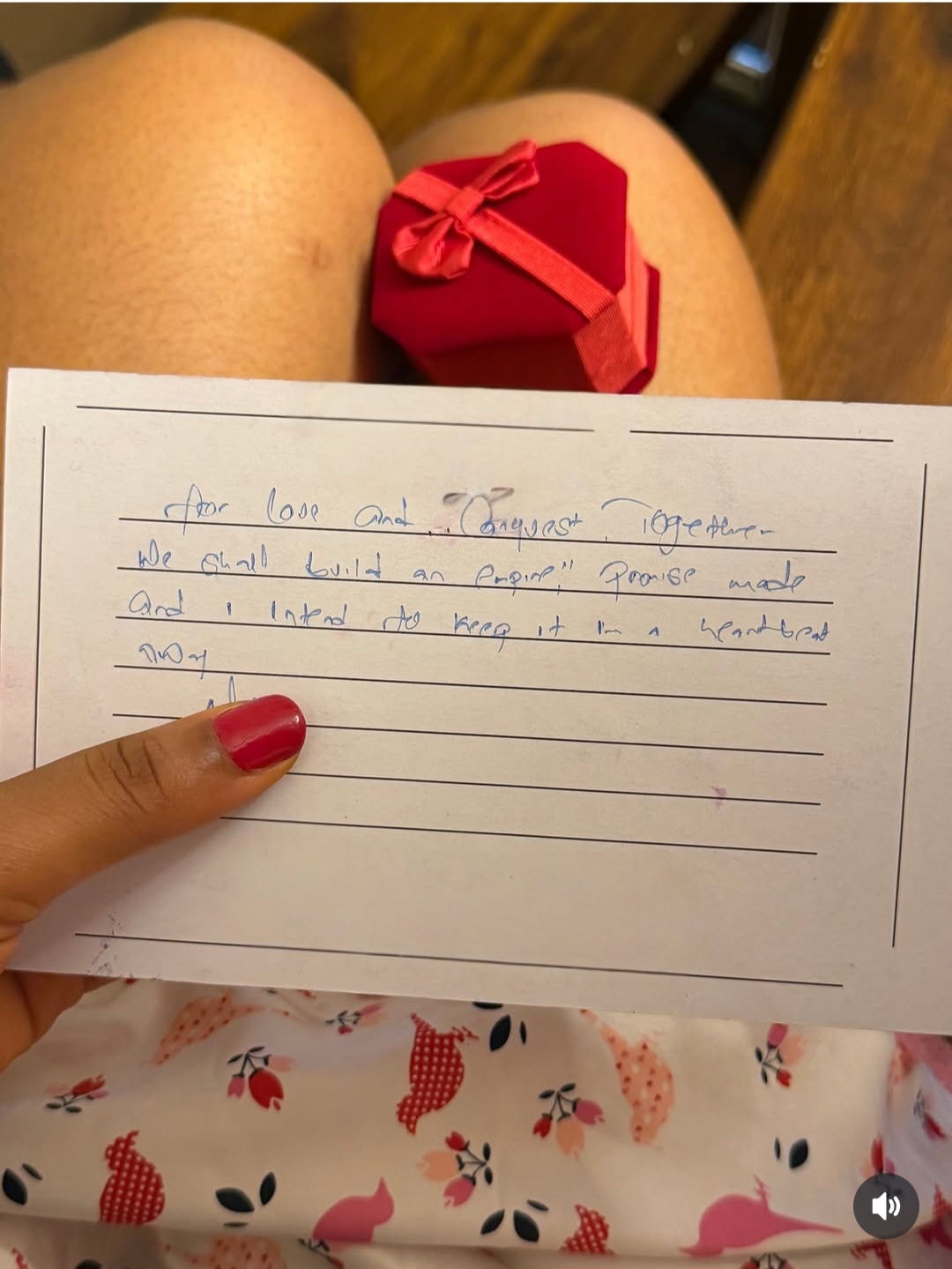 Regina Daniels shows off romantic gifts and note she received from a mystery person (photos)