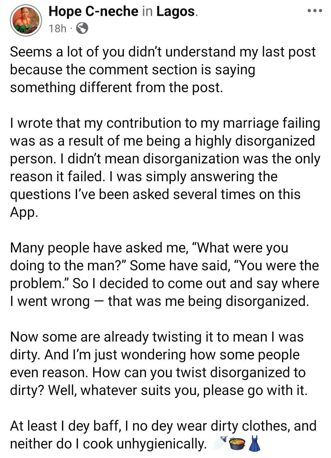 My marriage failed because I
