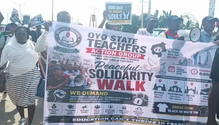Oyo teachers go on indefinite strike over abducted colleagues and pupils