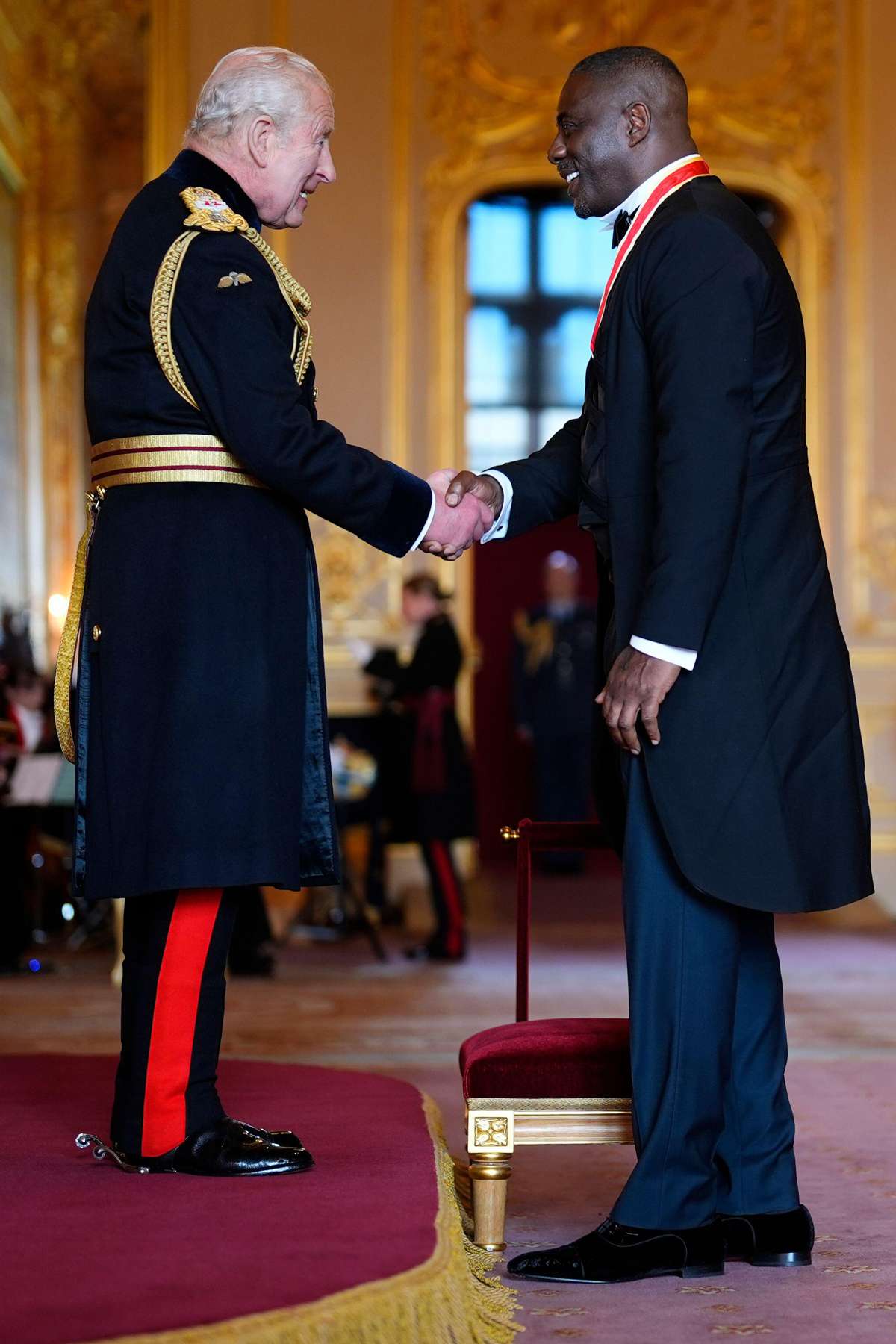Idris Elba knighted by King Charles for anti-knife crime work (photos)
