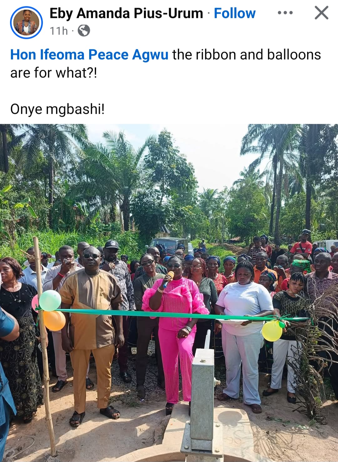 "Are you not ashamed to post this?" Politician called out after sharing project she commissioned in her Constituency