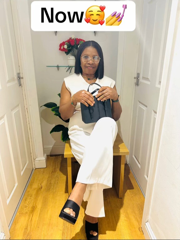 Reactions as woman shares shocking transformation after her grandmother moved to the UK from Nigeria (video)