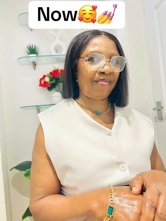 Reactions as woman shares shocking transformation after her grandmother moved to the UK from Nigeria (video)