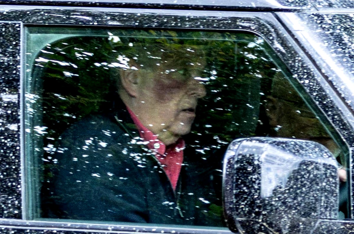 Former Prince Andrew Windsor spotted with huge mystery bruise on face