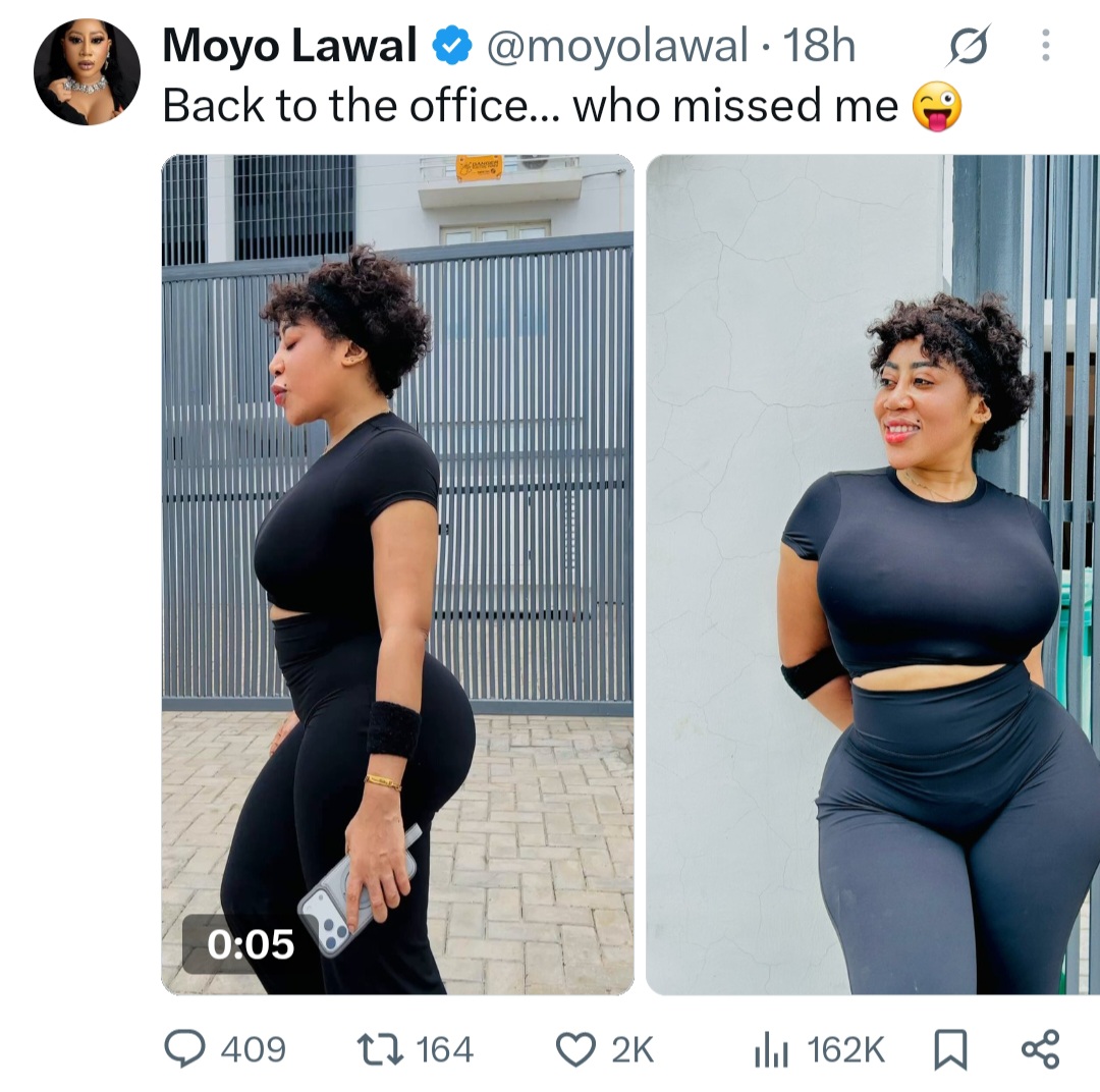 Actress Moyo Lawal responds to man who sl^t-shamed her