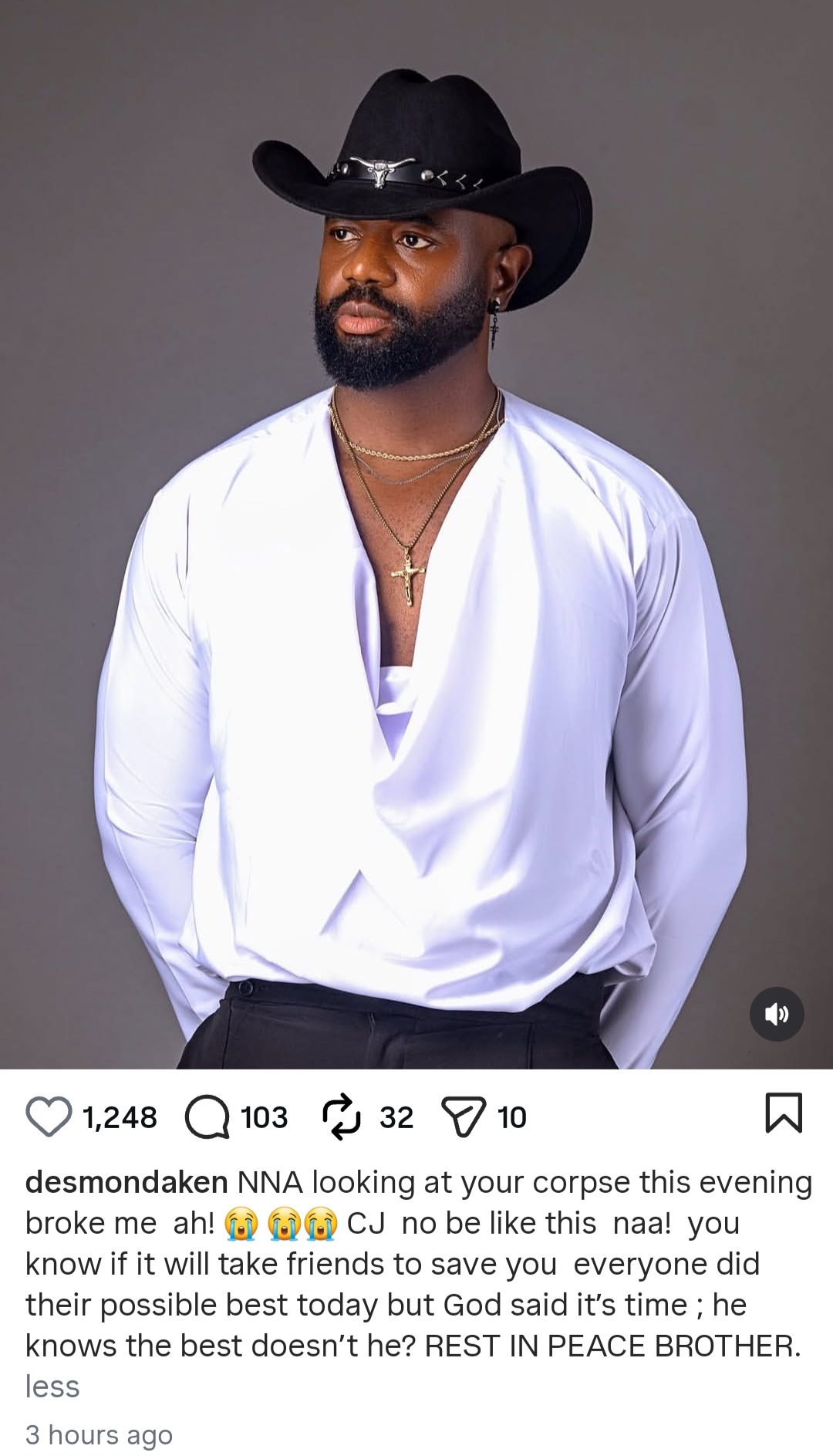 Celebrities narrate final moments of Cjay Nwoks' life as they battled to save the actor