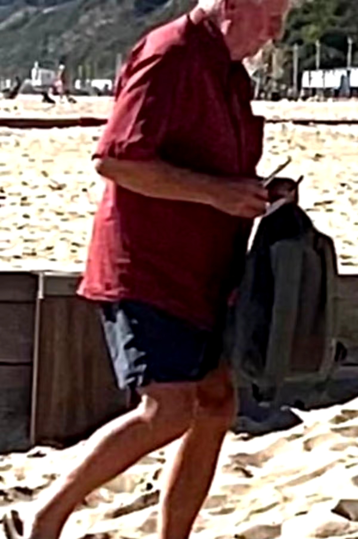 Elderly man caught performing inappropriate act on UK beach