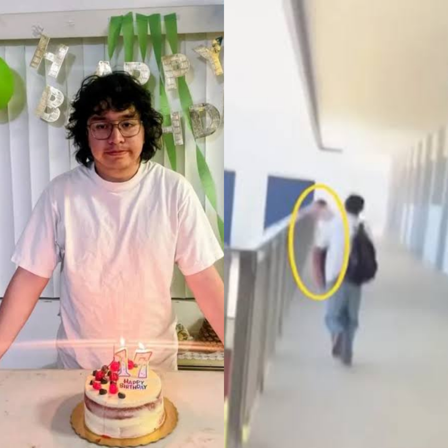 Teen di£s after falling from 4th floor of high school following dispute with fellow student (video)