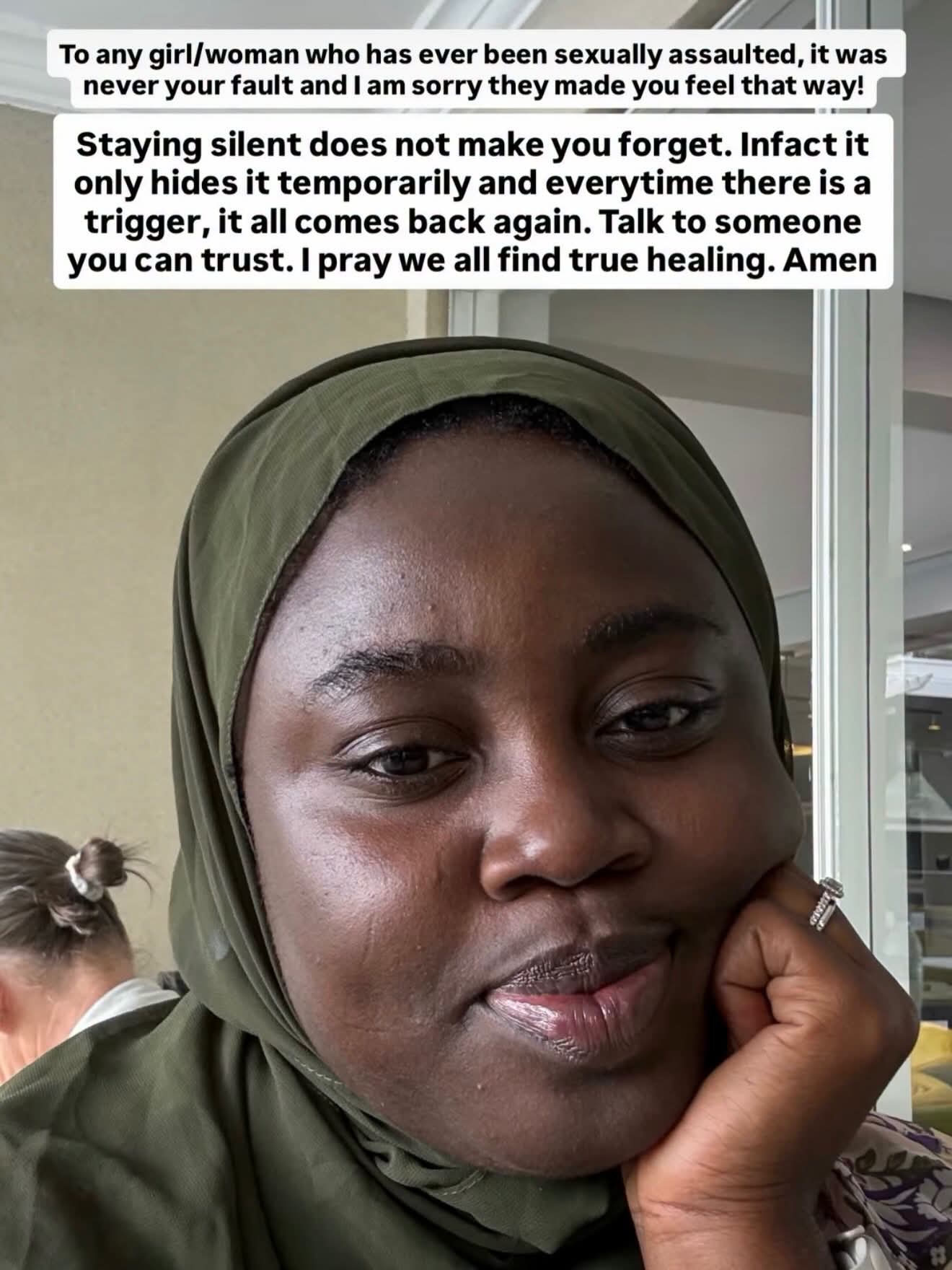"Family covered him" Travel enthusiast Adenike Daramola shares message from her r@pist after she confronted him