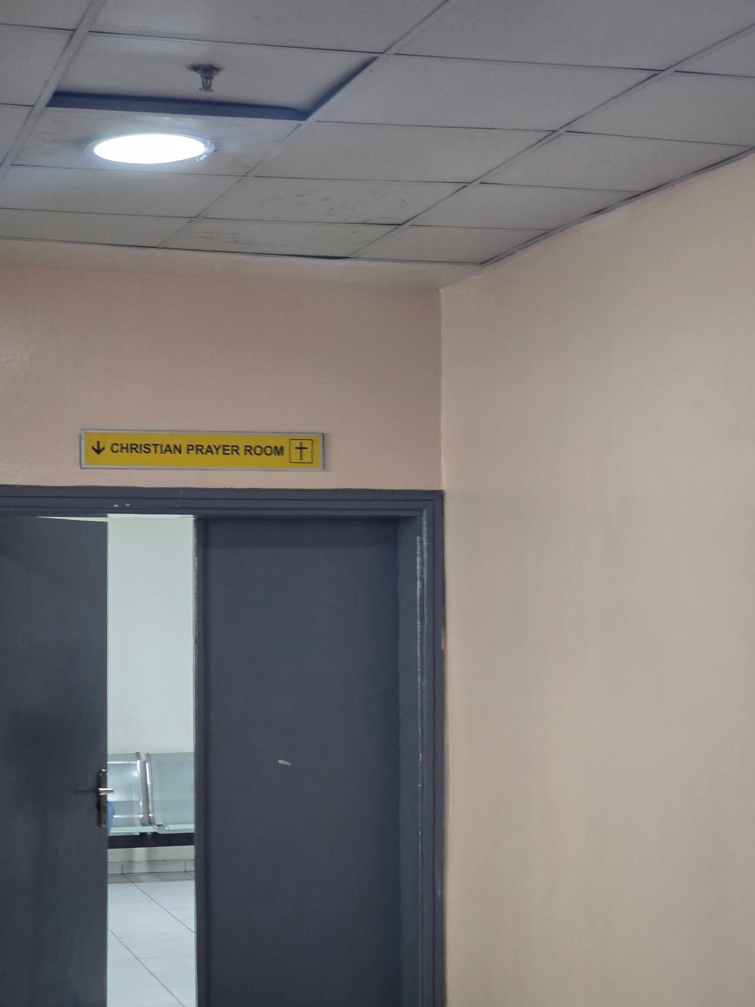 "Was there really a need for a Christian prayer room at the airport?" Muslim man asks as he shares observation