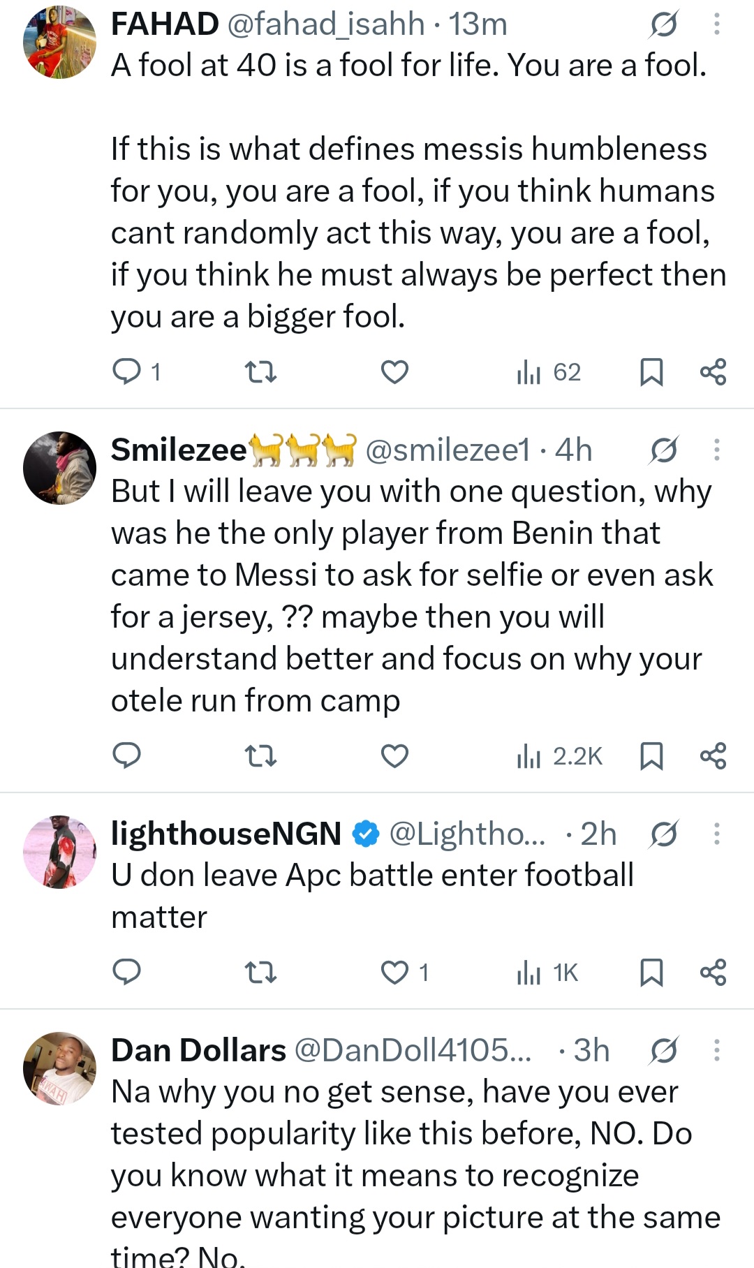 Ex-Presidential aide Bashir Ahmad criticises Messi for ‘snubbing’ Benin player at his final game