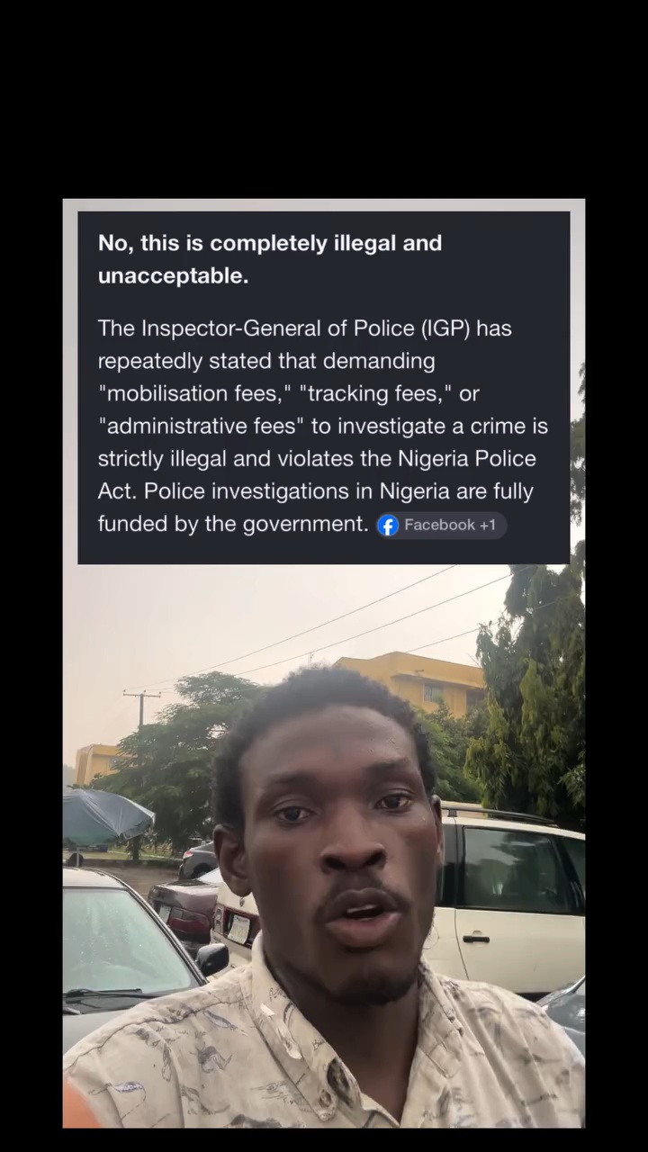 "Case of 1m, they are asking for 450K mobilisation fee" social commentator Timothy Gabriel calls out police