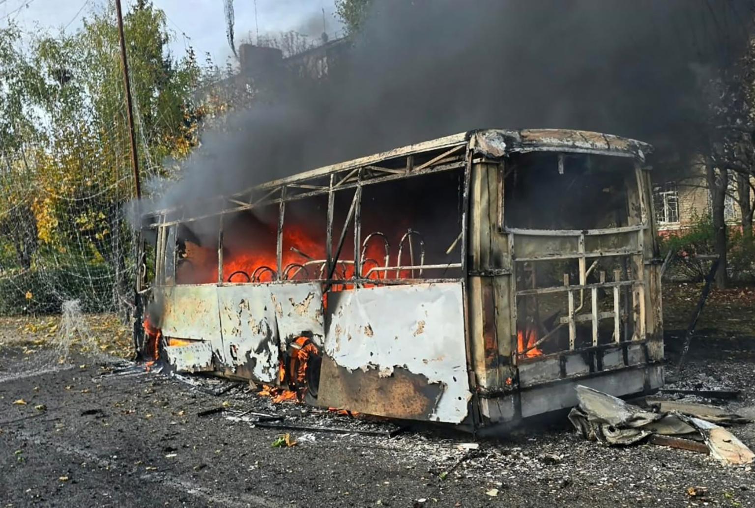 Russian bus stop bombing k!lls at least 33 in Ukraine