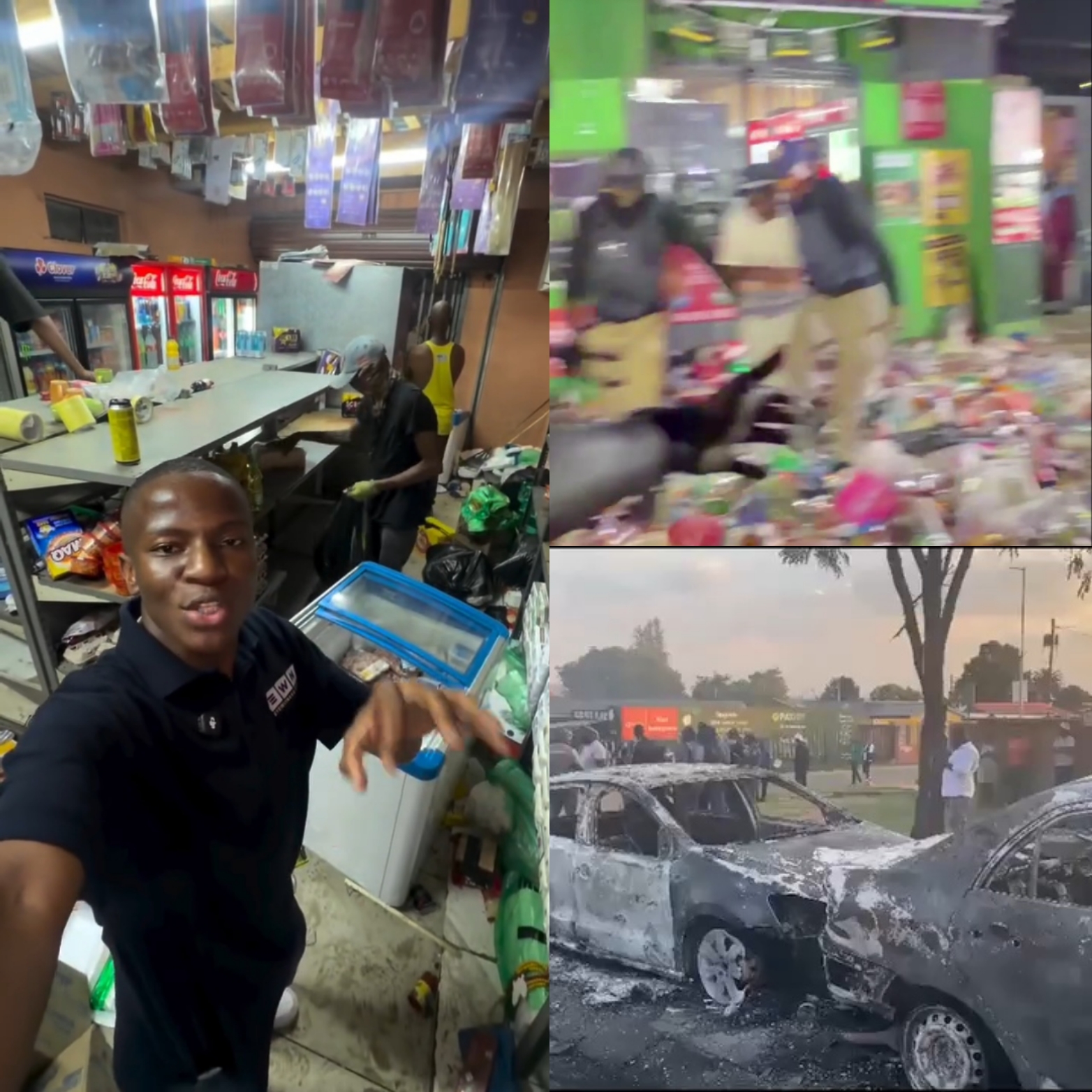 Foreigners' shops looted in Soweto as South Africans continue protest against foreigners (videos)