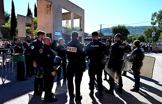 French schoolboy, 14, 'shoots headmaster and a teacher with shotgun after split from girlfriend'