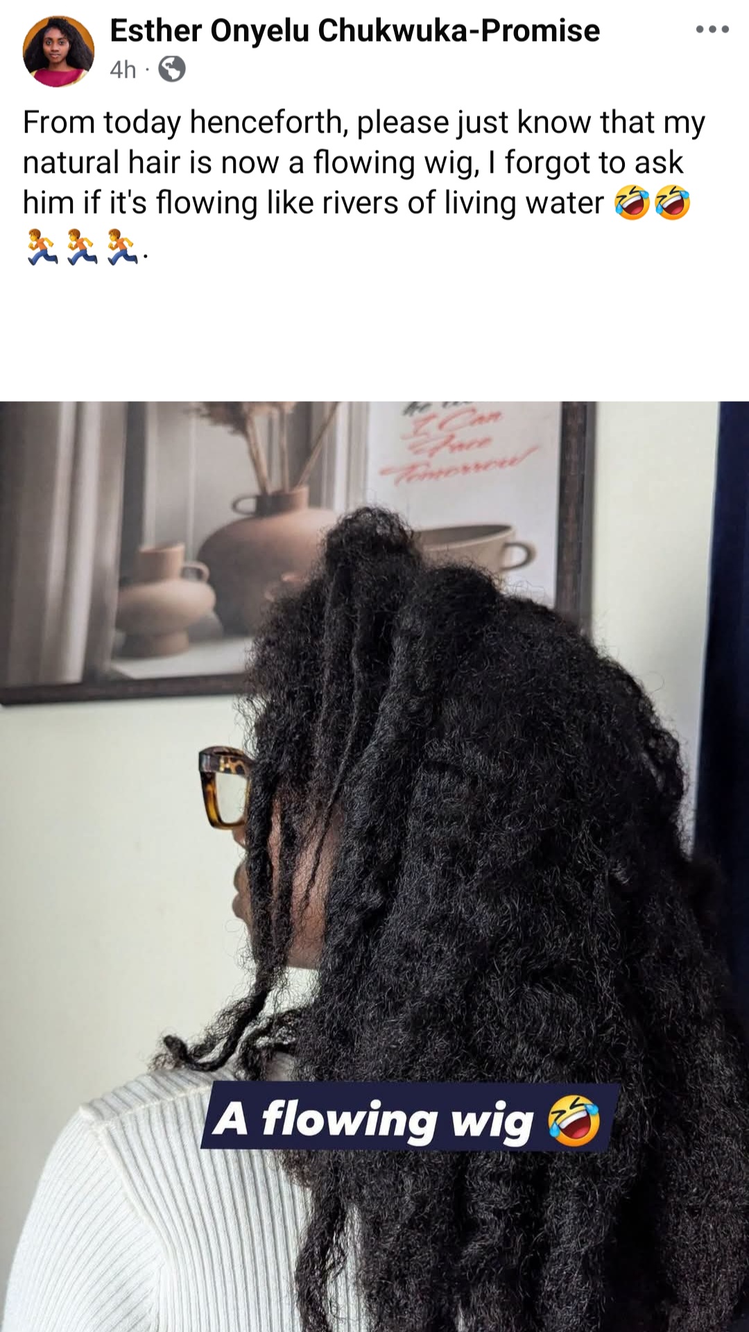 Deeper Life member responds after her church members said her long natural hair is 'worldly'