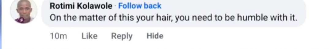Deeper Life member responds after her church members said her long natural hair is 'worldly'