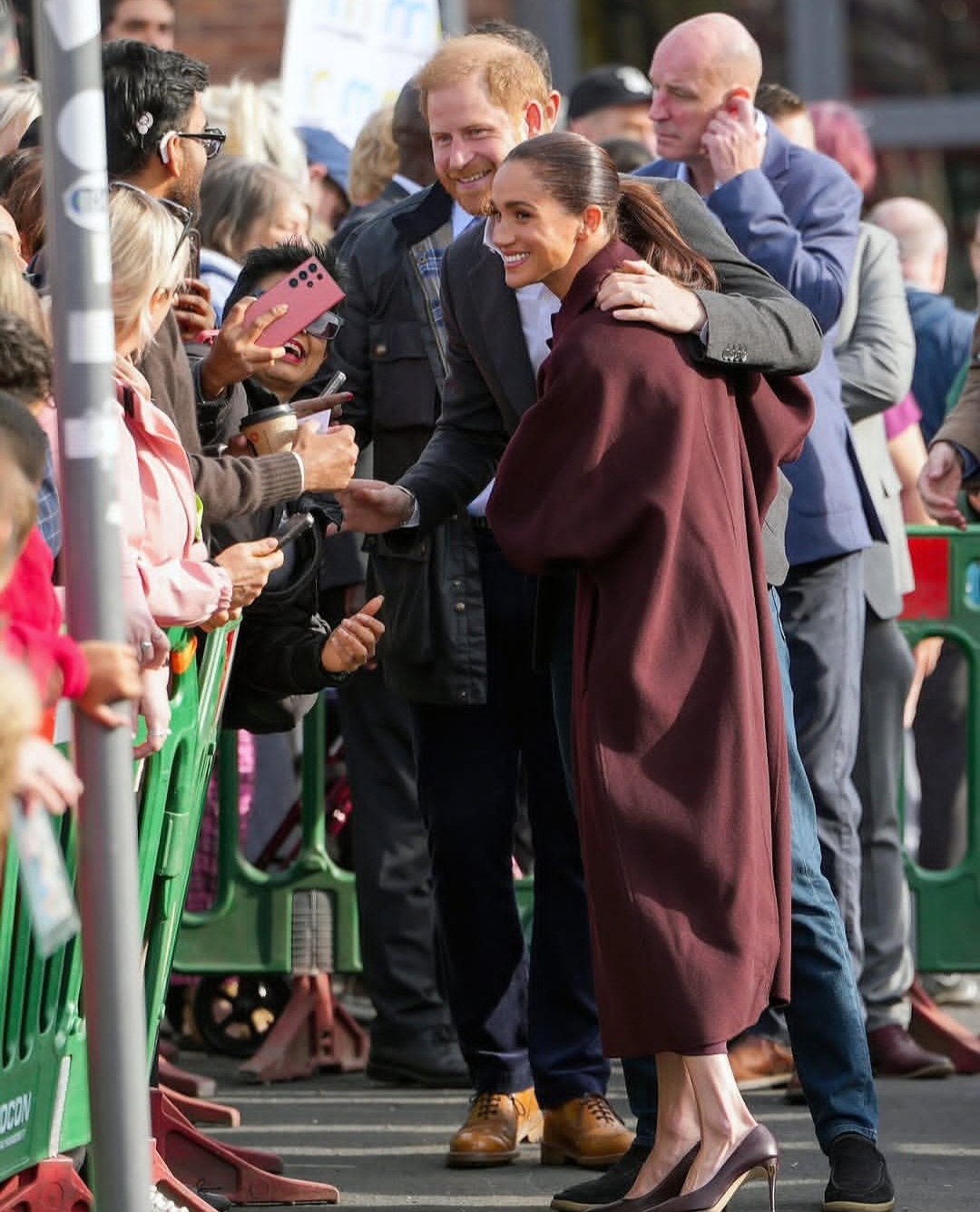 Meghan Markle and Prince Harry step out for first official joint outing since return to UK (photos)