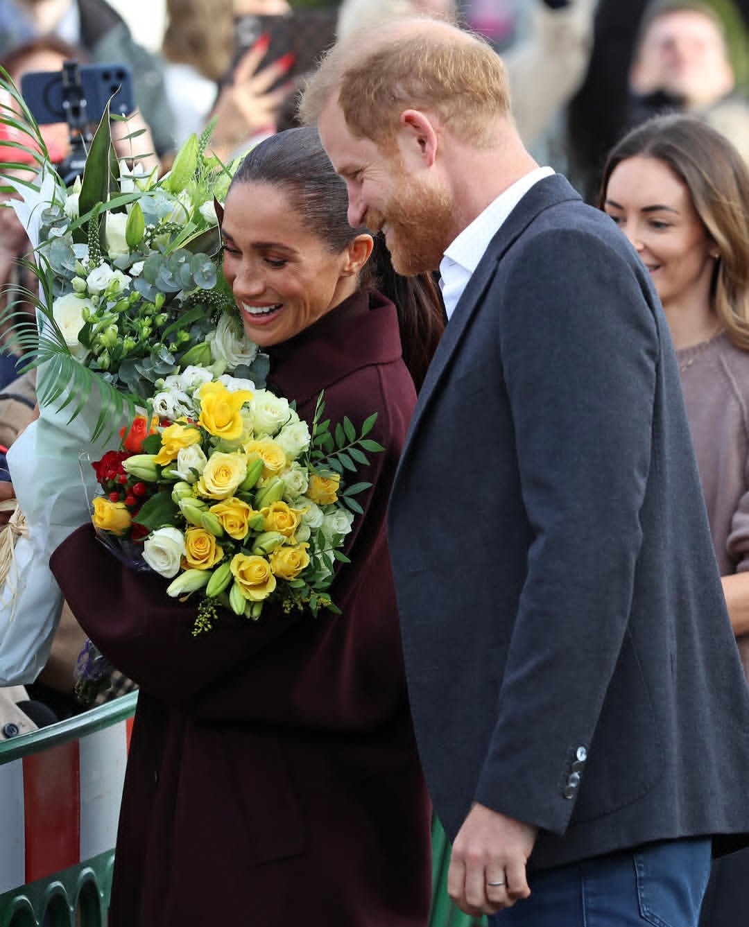 Meghan Markle and Prince Harry step out for first official joint outing since return to UK (photos)