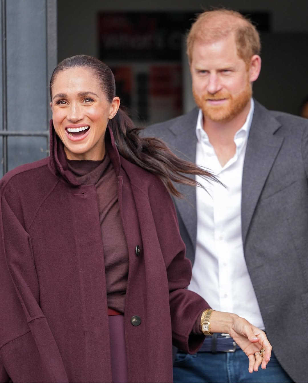 Meghan Markle and Prince Harry step out for first official joint outing since return to UK (photos)