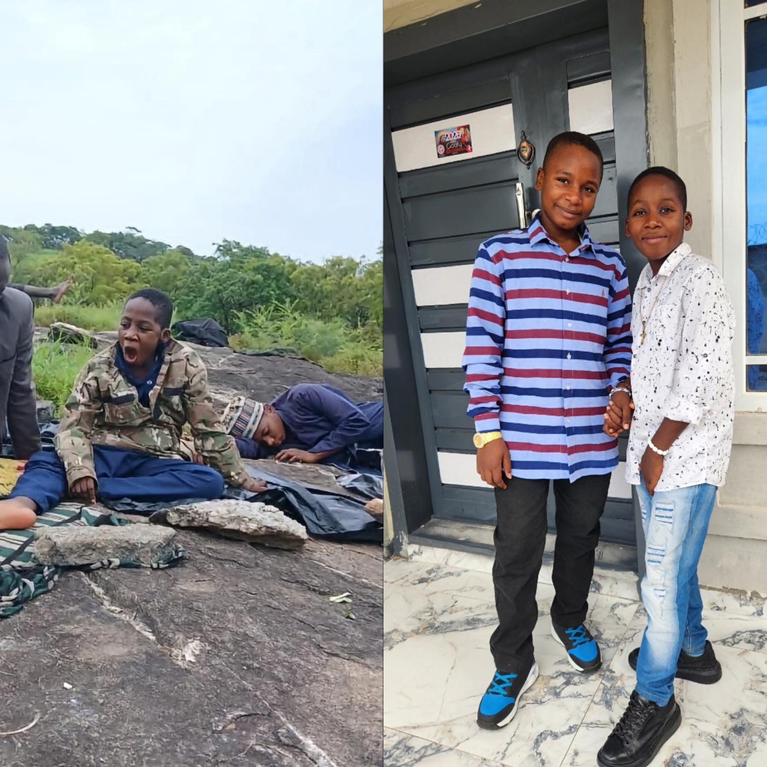 Mother begs for rescue of her two children abducted 7 weeks ago as she shares photo of them kidnappers sent