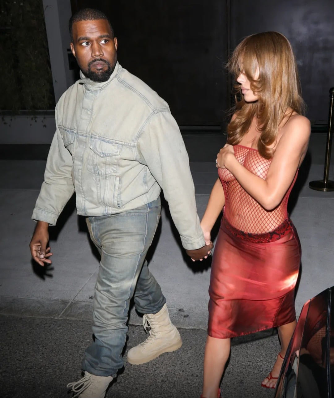 Bianca Censori leaves little to the imagination as she goes on date with Kanye West