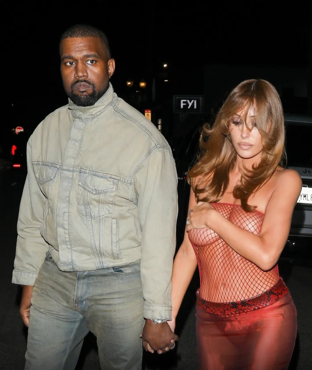 Bianca Censori leaves little to the imagination as she goes on date with Kanye West
