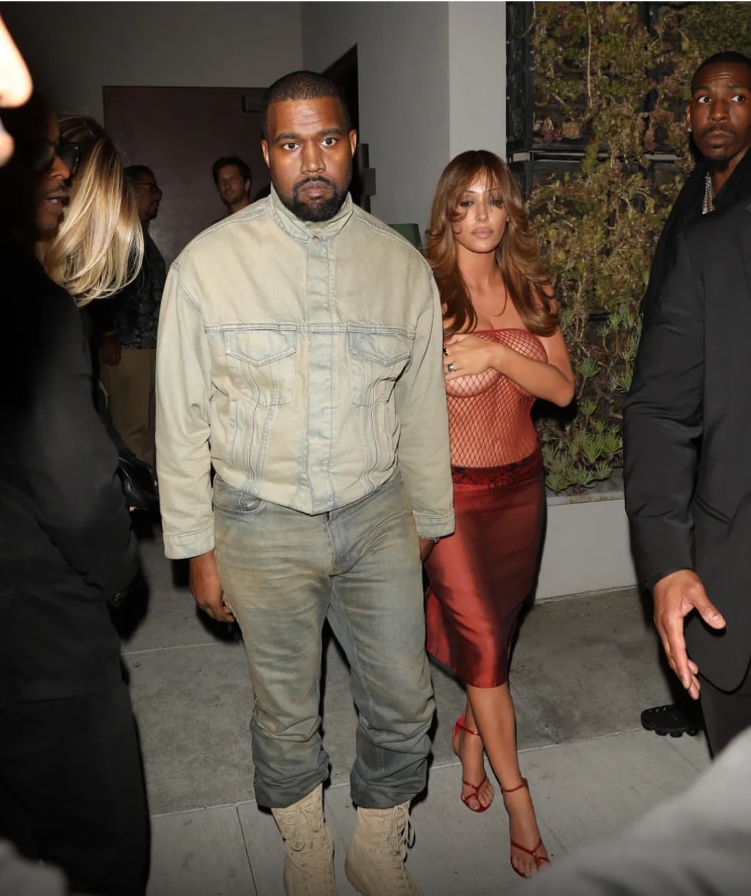 Bianca Censori leaves little to the imagination as she goes on date with Kanye West