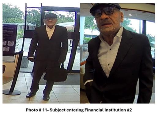 Serial bank robber who spent years in jail for robbing in ‘old man’ mask is arrested for same crime 10 years later
