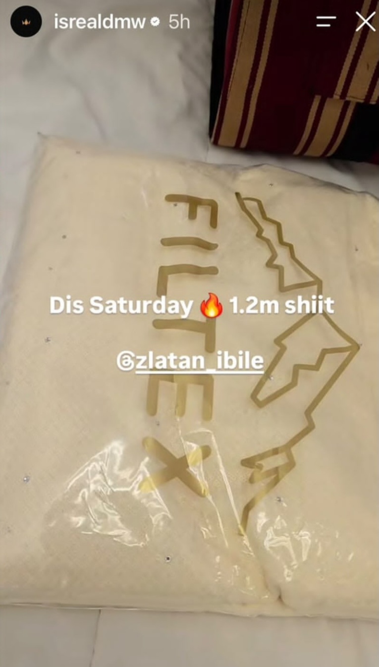 Israel DMW reveals price of singer Zlatan's wedding asoebi; shares payment receipt