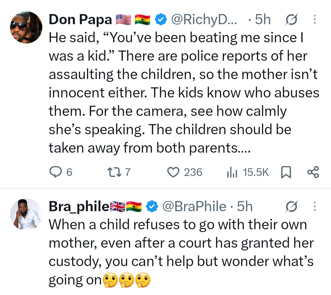 "Actress Akua Nana Addo is aggressively confronted by daughter after court granted her custody of the girl"