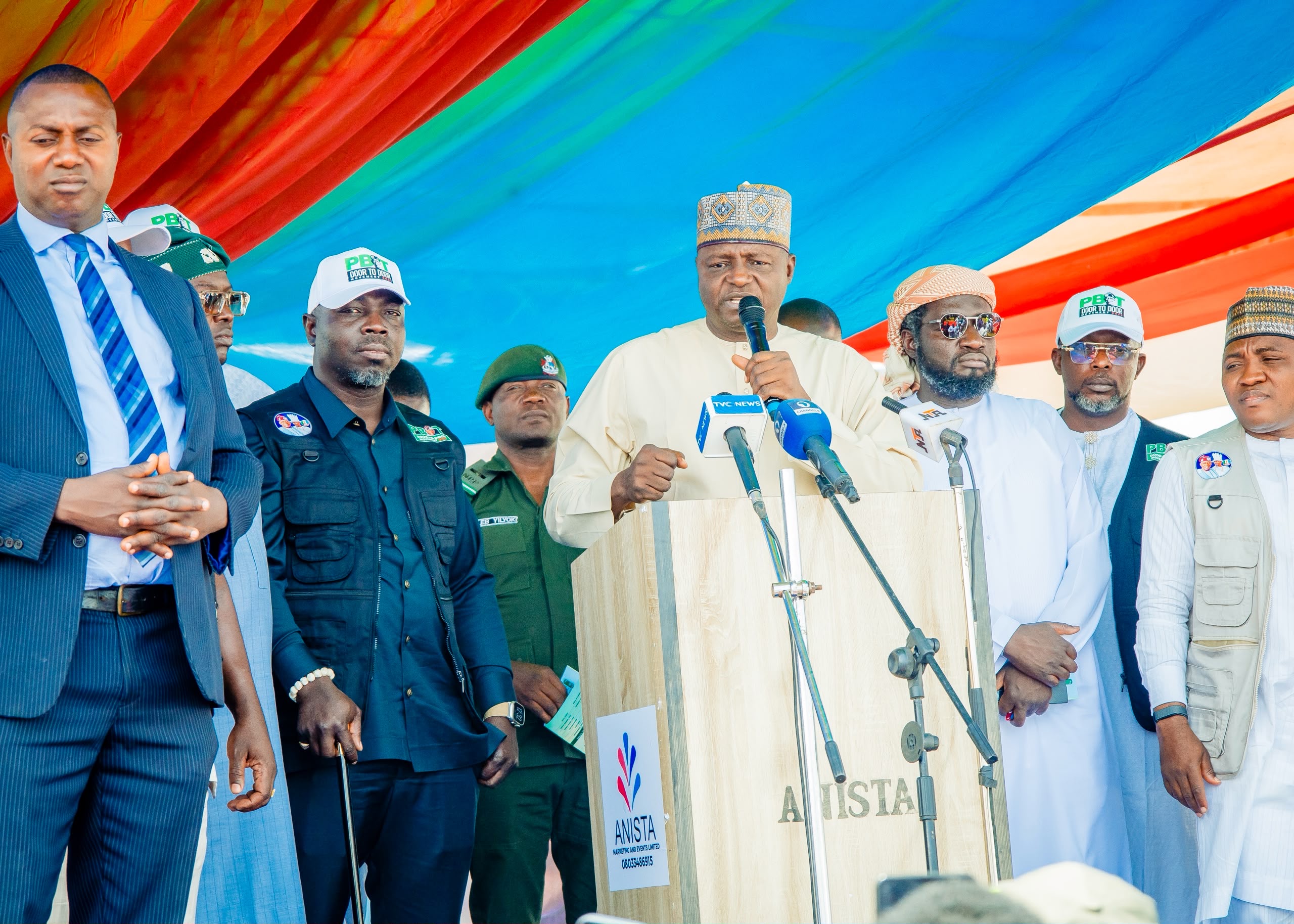 Tompolo Donates 25 Campaign Vehicles As Governor Mutfwang, Apc Chairman Yilwatda Inaugurate Pbat Door-To-Door Movement In Jos