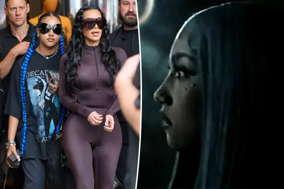 Kanye West and Kim Kardashian?s 12 year old daughter North West debuts under-eye piercings in eerie new music video