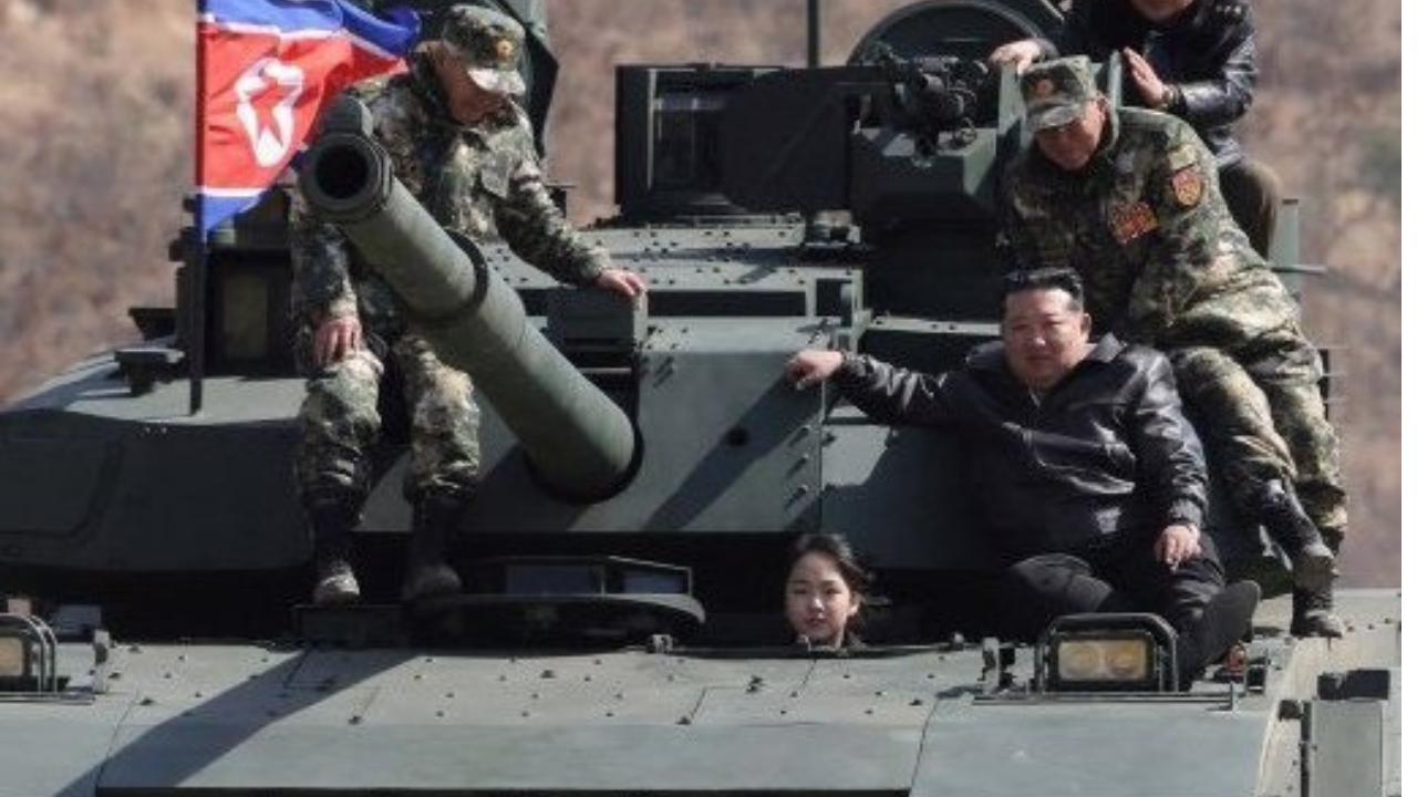 North Korean leader?s teenage daughter drives tank in latest public appearance