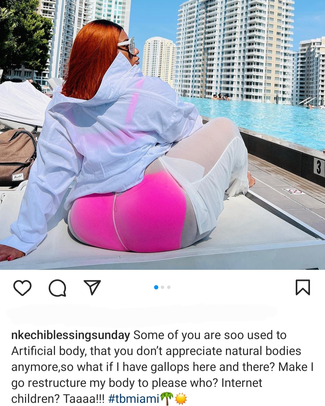"You're so used to artificial body that you don't appreciate natural bodies anymore" Nkechi Blessing talks about her"gallops" as she shows off body in see-through outfit (photsos)