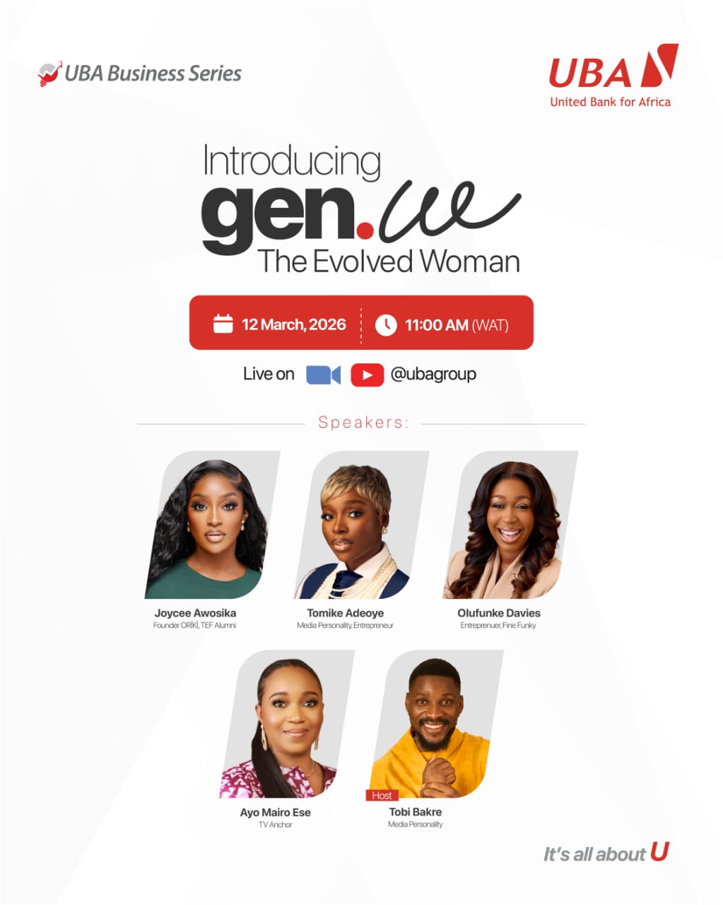 UBA Business Series Set to Spotlight Africa?s New Generation of Female Leaders During Women?s Month