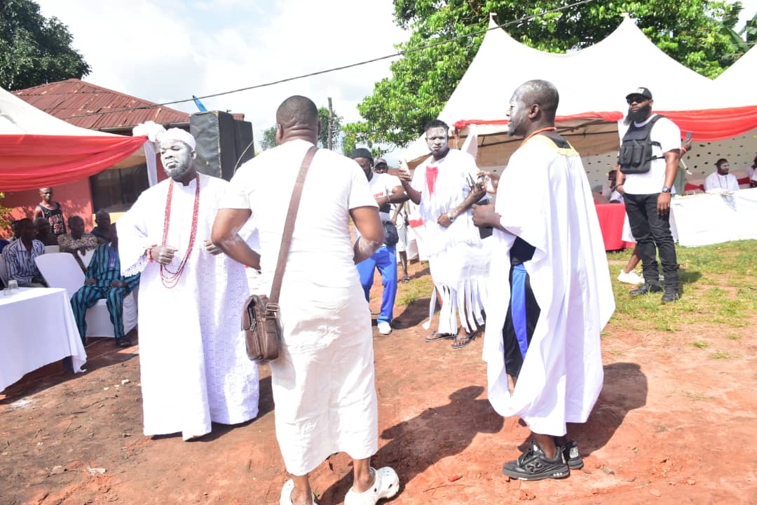 Festival Participants in Traditional Attire
