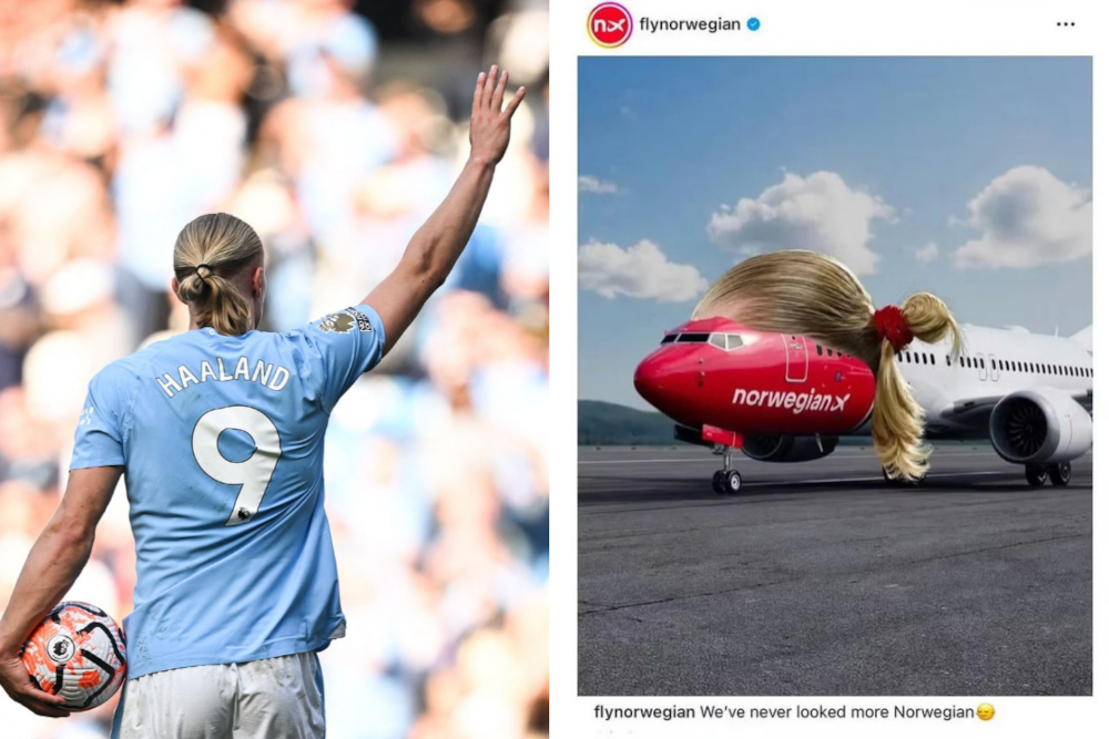 Man.City striker Erling Haaland sues Norwegian airline over World Cup advert sporting his ponytail haircut