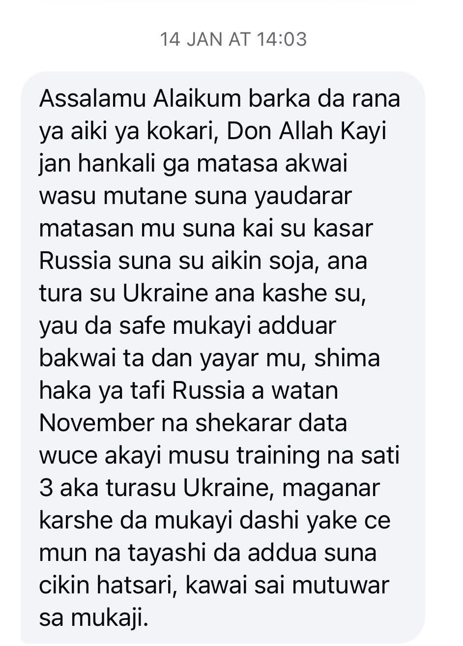 Nigerian man fighting for Russia k!lled in battle field