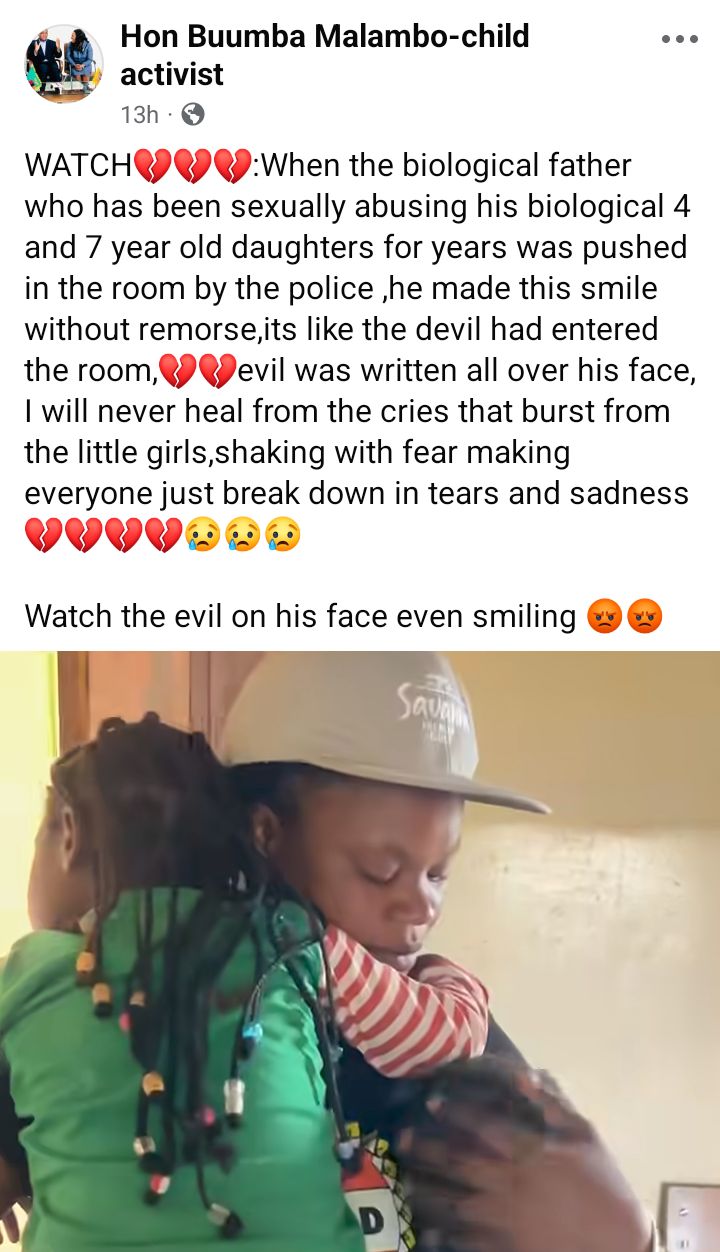 "Evil father" accused of s3xually abusing his daughters, aged 4 and 7