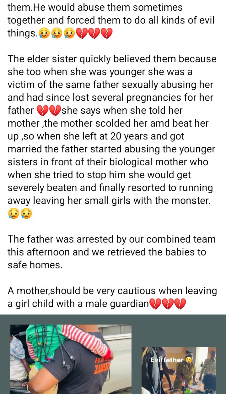 "Evil father" accused of s3xually abusing his daughters, aged 4 and 7