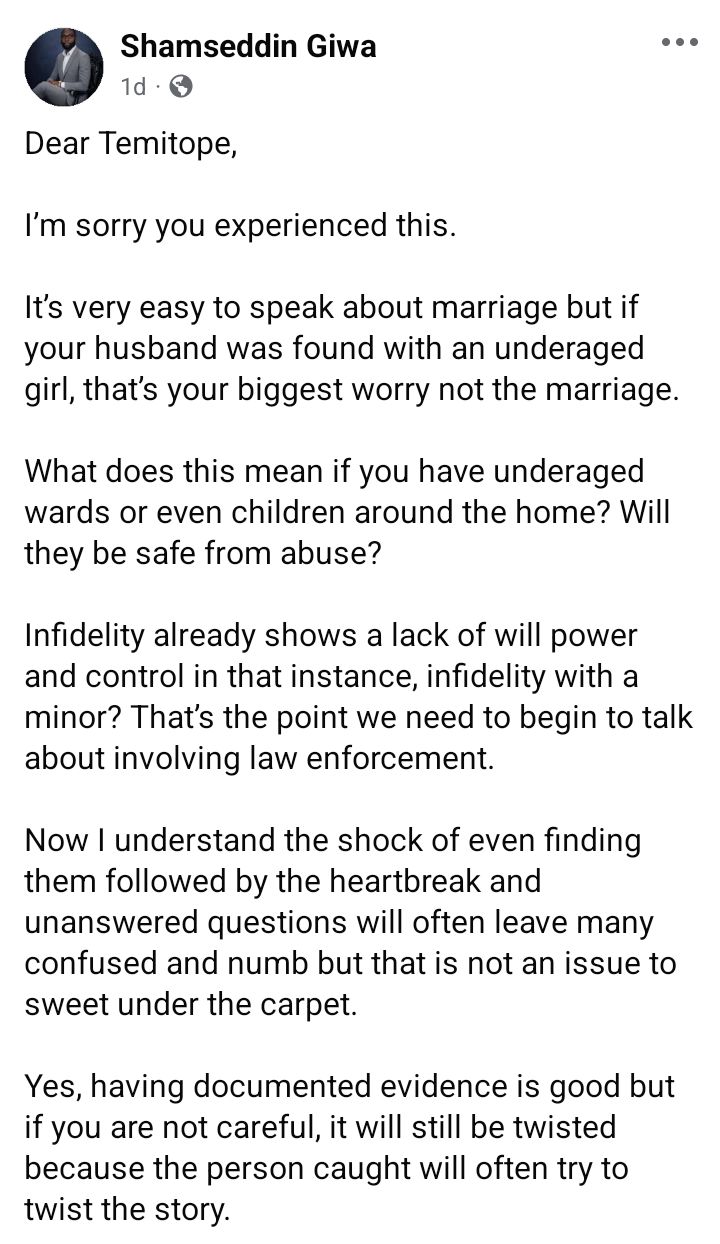 I caught my husband red-handed at a hotel with an underage girl yet his 