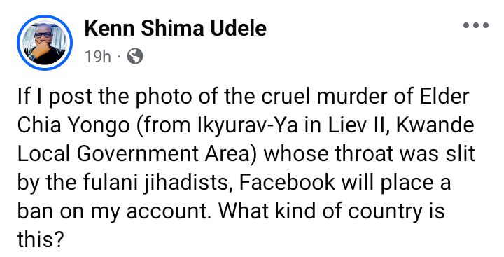 Suspected herdsmen k!ll retired army officer and one other in Benue