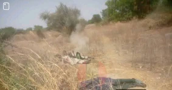 Security forces securing the area