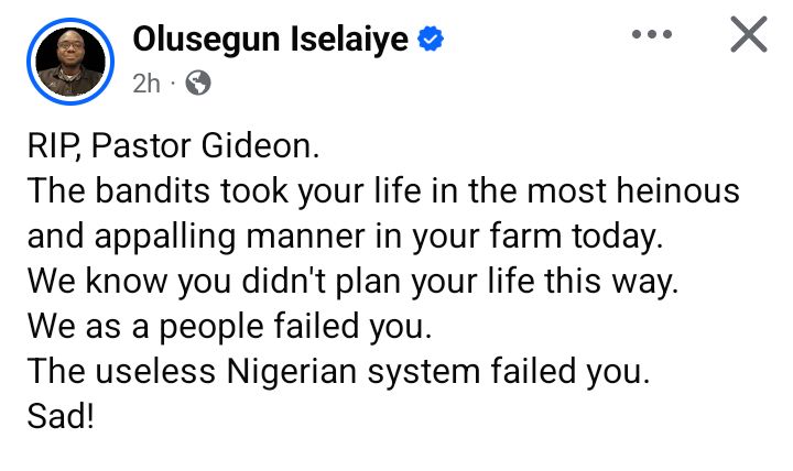 Bandits k!ll pastor in Kogi