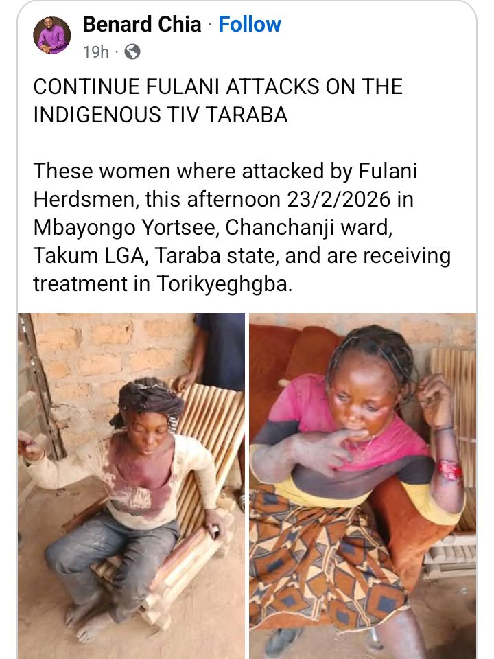 Bandits att@ck Tiv women in Taraba community