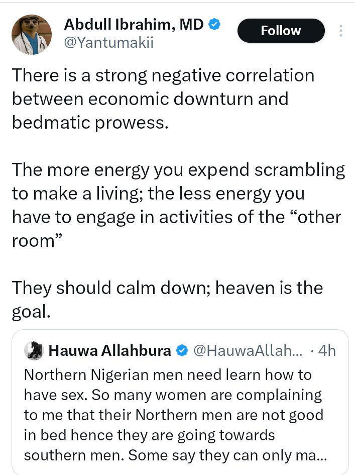 Many women are complaining to me that their Northern men are not good in bed - Nigerian woman, Hauwa says