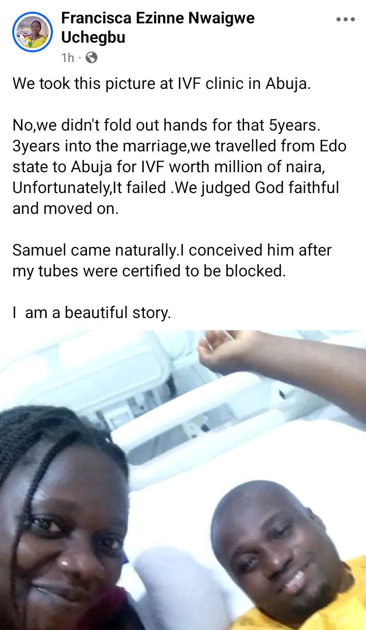 Joyful parents with newborn